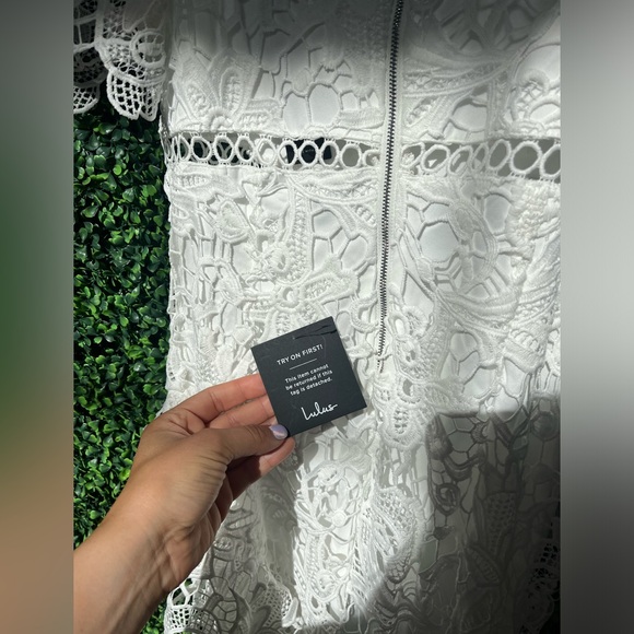 Lulus Briarwood Lace Ruffled Midi Dress - Picture 6 of 7